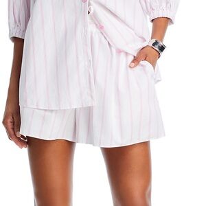 Cinq à Sept Pink and White Striped Pajama Set
